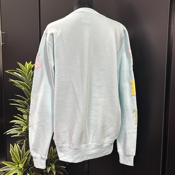 Pacific & Co. Oversized Sweatshirt,pullover,pastel bunnies,rib cuff/waist,fleece - Picture 4 of 12